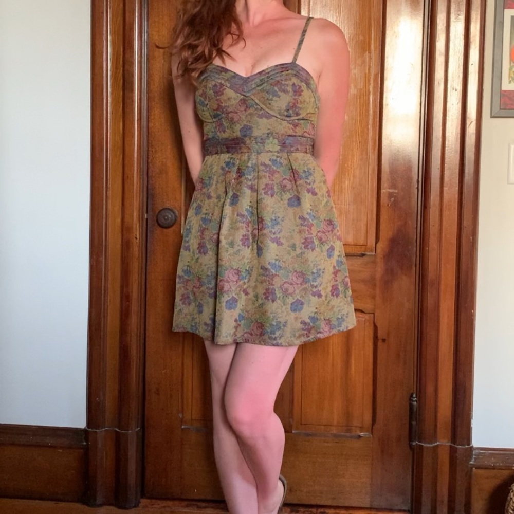 Free people removable spaghetti strap dress